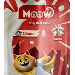 Moow Taze Somon Balıklı Keçi Sütlü Kedi Et Ezmesi 90 gr