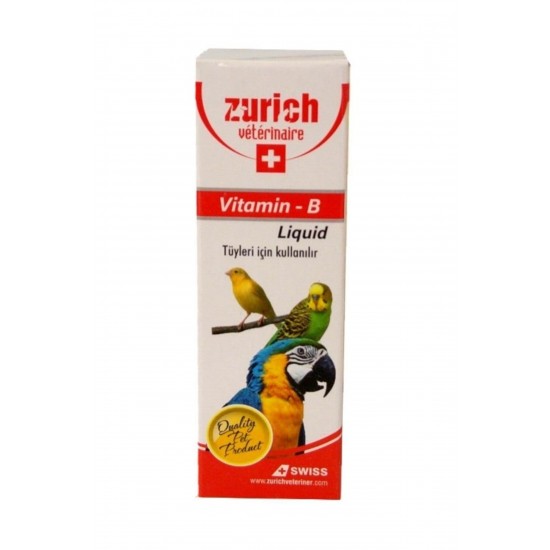 Zurich Kuş Vitamini A, D3, E, C Vitaminleri 30 ml