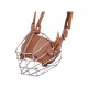 Karamel Pet Metal Deri Köpek Ağızlığı XL 38 cm