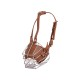 Karamel Pet Metal Deri Köpek Ağızlığı M 33 cm