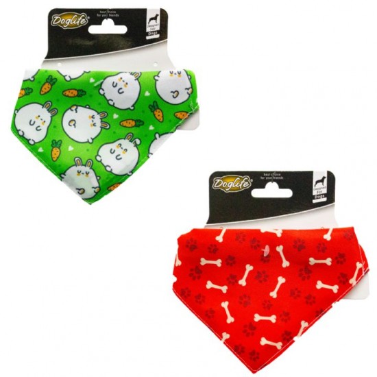 Doglife Kediler ve Köpekler İçin Fular Bandana (Karışık Renk/Desenlerde)