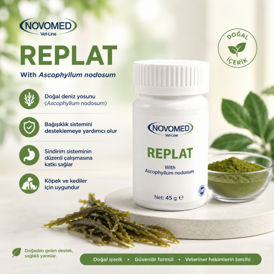 Novomed Replat Powder 45 Gr Kedi ve Köpek Ağız & Diş Bakım Tozu