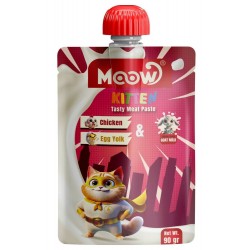 Moow Yavru Kedi İçin Tavuklu Keçi Sütlü Kedi Et Ezmesi 90 gr