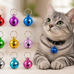 Renkli Metal Kedi ve Köpek Tasma Çanı – Tasma Aksesuarı 1 Adet