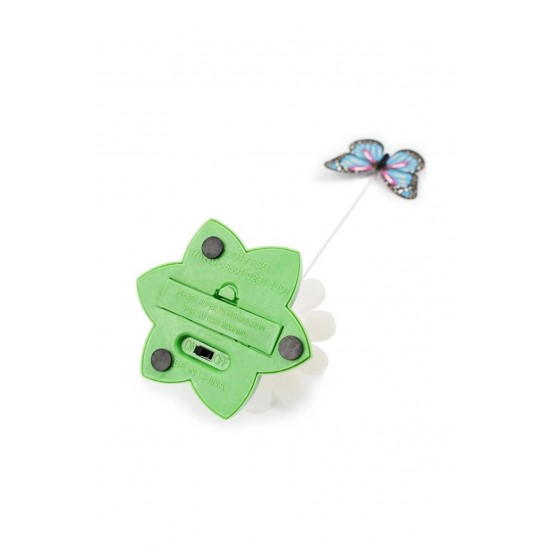 Markapet Hareketli Pilli Dönen Kelebek Kedi Oyuncağı 6 cm