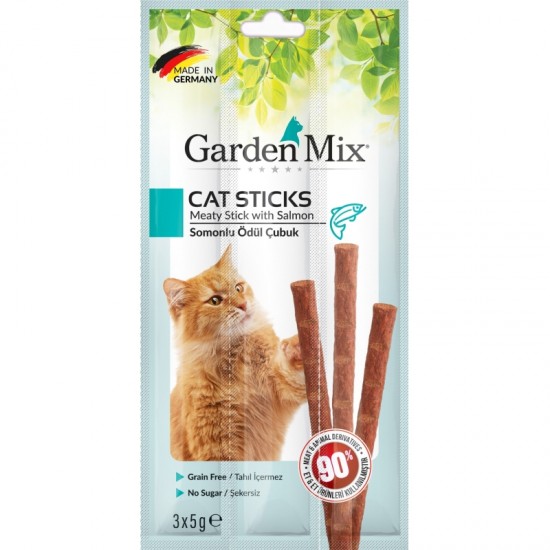 Gardenmix Somonlu Kedi Stick Ödül 3*5g