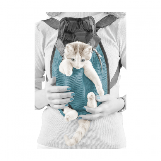 Markapet Kedi Ve Köpek Ana Kucağı Taşıma Çantası 25 cm-20 x 35 cm Mavi