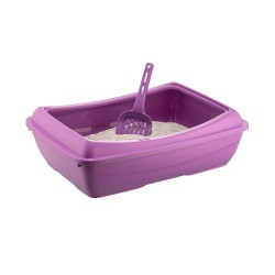 Eğimli Açık Kedi Tuvalet Kum Kabı 12*37*50 cm Karışık Renklerde