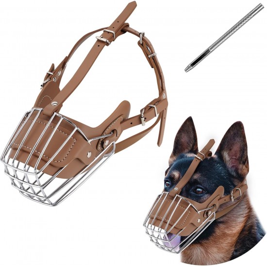 Karamel Pet İri Irk Metal Köpek Ağızlığı 43 cm XXL
