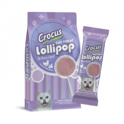 Crocus Tavuklu Ve Yaban Mersinli Kedi Lolipop 10 lu paket ( 10x1,4 gr )