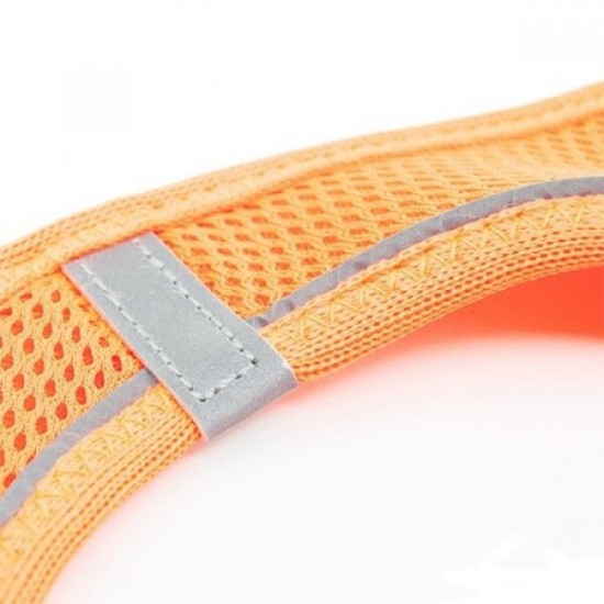 Tailpetz Air Mesh Köpek Göğüs Tasması 2XSmall 28x32 cm Neo Orange