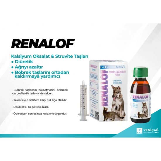 Catalysis Renalof Pets 30 Ml- Kedi Ve Köpekte Böbrek - Idrar Yolu Taşları