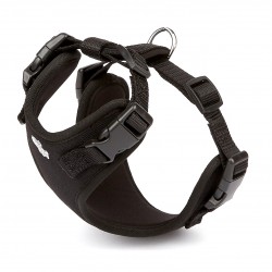 Doggie Havalı Ped Dokuma Köpek Göğüs Tasması 40/45 cm Siyah
