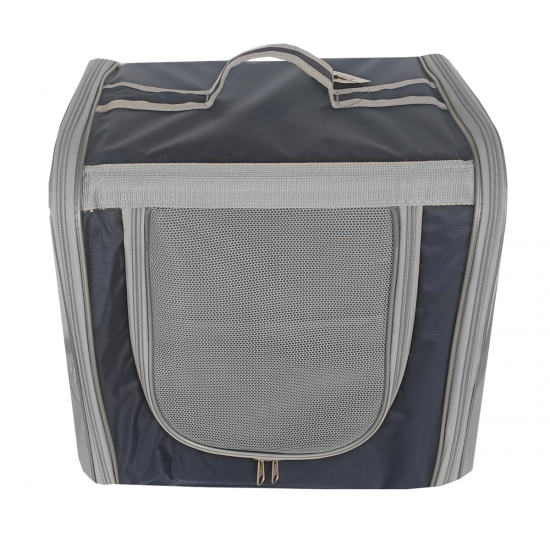 Markapet Çift Cam Kedi Köpek Taşıma Çantası 32x40x42 cm Lacivert