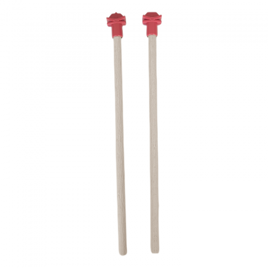 Markapet Doğal Ahşap Kuş Tüneği 1.2 cm-25 cm Standart  Kırmızı (2 Adet)