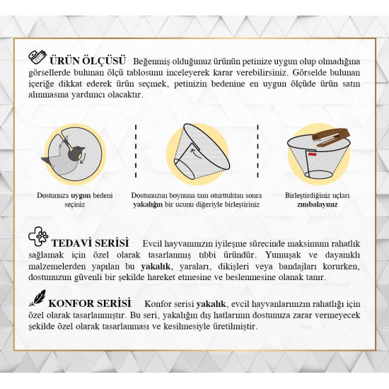 Doggie Comfort Kuş Yakalığı M 14 cm