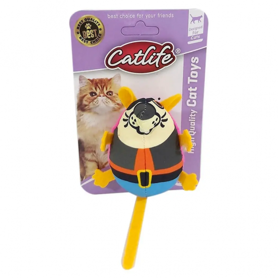 Sevimli Kumaş Fare Kedi Oyuncağı 17 cm Çeşitli Renklerde