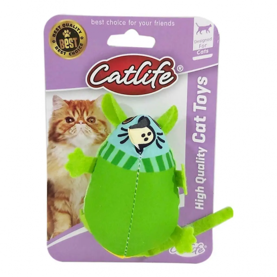 Sevimli Kumaş Fare Kedi Oyuncağı 17 cm Çeşitli Renklerde