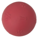Pati Desenli Termoplastik Sert Köpek Oyun Topu 8 cm Large Kırmızı