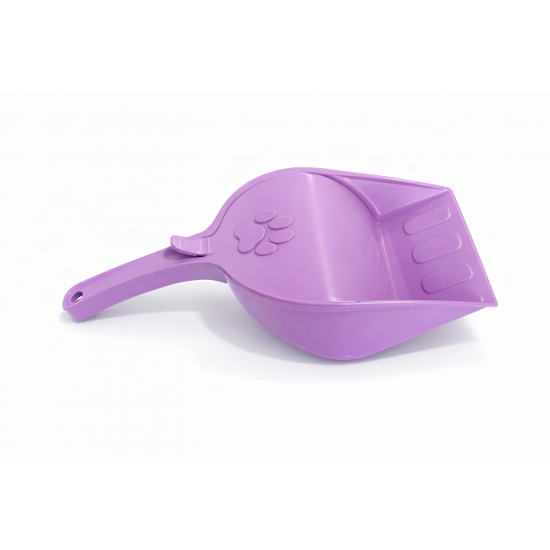Kapaklı Kedi Kumu Küreği Elekli – Ergonomik Saplı Dayanıklı Plastik Kum Temizleme Küreği 26 cm