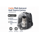 Cattie Fileli Astronot Kedi Taşıma Çantası 25x60x40cm Siyah