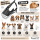Orta Irk Metal Deri Köpek Ağızlığı 28 cm Siyah