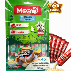 Ocean Series Yengeç & Istakozlu Keçi Sütlü Kedi Krema Ödülü 6x12g