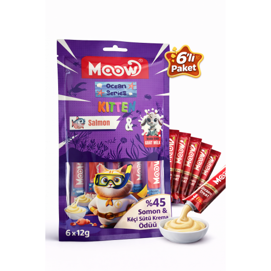 Somonlu Keçi Sütlü Yavru Kedi Krema Ödülü 6x12g