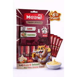 Kuzu Etli, Sebzeli ve Keçi Sütlü Kedi Krema Ödülü (6x12 gr)