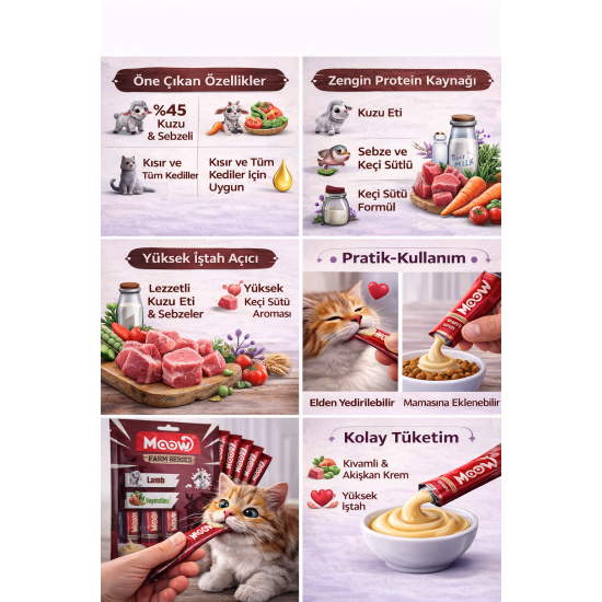 Ciğerli Kızılcıklı Keçi Sütlü Kedi Krema Ödülü 6x12g