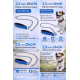 Zincir Köpek Gezdirme Kayışı Dayanıklı Çelik & Ergonomik Tutma Saplı 2,5 mm-120 cm Mavi