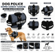 Dog Police Ayarlanabilir Köpek Göğüs Tasması Füme Gri - Siyah (60-85 cm)