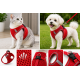 Nefes Alan Kumaş Air Mesh Kedi Köpek Göğüs Tasması XX Small 28x32 cm Kırmızı
