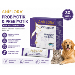 Aniflora Kedi ve Köpekler Için Prebiyotik ve Probiyotik 30 Saşe
