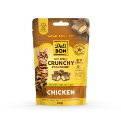 Delibon Cruncy İçi Dolgulu Ödül Bisküvisi - Tavuklu ve Naneli 60gr