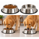 Köpekler İçin Pati Desenli Çelik Mama Su Kabı 25 Cm - 32 Oz - 1 LT