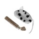 Markapet Kedi Oyuncağı Dalmaçya Desenli Peluş Fare 6-10-18 cm
