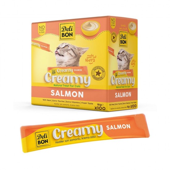 Delibon Krema Kedi Ödül Maması 15g 1 Adet Somonlu