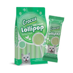 Crocus Tavuklu Ve Kedi Çimli Kedi Lolipop 10 lu paket ( 10x1,4 gr )