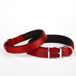 Doggie Comfort Dokuma Köpek Boyun Tasması 45-52 cm Kırmızı