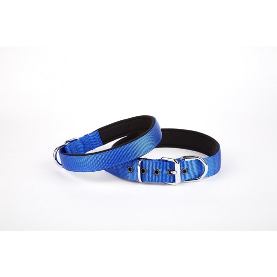 Doggie Comfort Dokuma Köpek Boyun Tasması 45-52 cm Mavi
