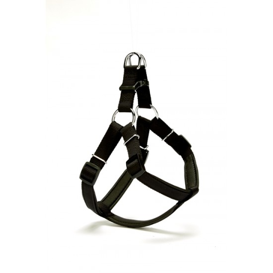 Doggie Dokuma Köpek Göğüs Tasması Medium Siyah 45*55 cm