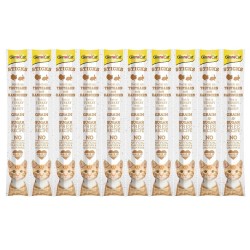 Gimcat Hindili ve Tavşanlı 10x5 gr Sticks Kedi Ödül Maması 10x5 gr