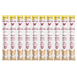 GimCat Sticks Kümes Hayvanlı Kedi Ödül Çubuğu 10x5gr