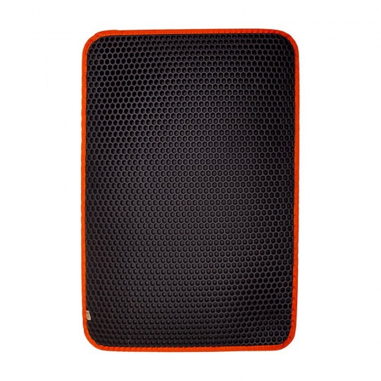 Cattie Kum Toplayıcı Fonksiyonel Kedi Paspası Altıgen 37-50 cm Turuncu