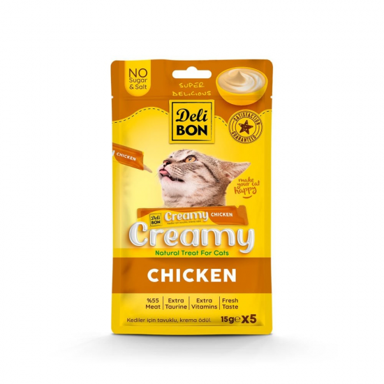 Delibon Krema Kedi Ödül Maması 15g 5 Adet Tavuklu