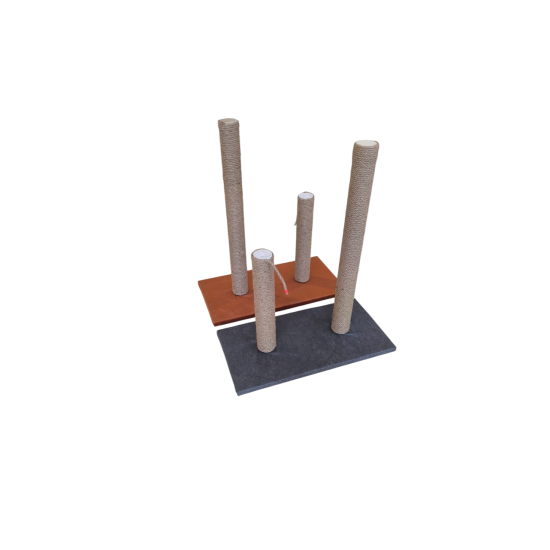 İkili Kedi Tırmalama Tahtası 40 cm - 70  cm Çeşitli Renklerde