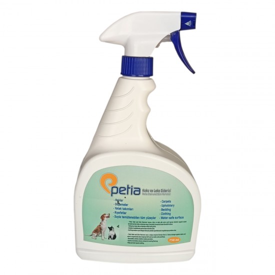 Petia Stain And Odor Remover Kedi Köpek Koku Ve Leke Giderici Sprey 750 ml