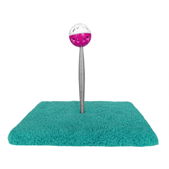 Yaylı Toplu Hacıyatmaz Kedi Aktivite Oyuncağı 16-20 cm Renkli