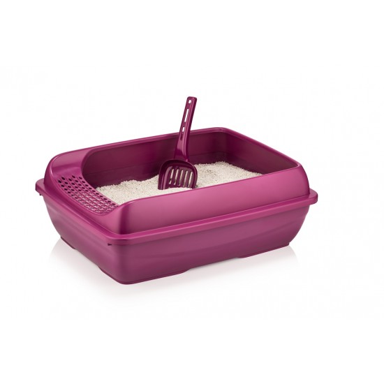 Açık Elekli Kedi Tuvalet Kum Kabı 12*37*50 cm Karışık Renklerde